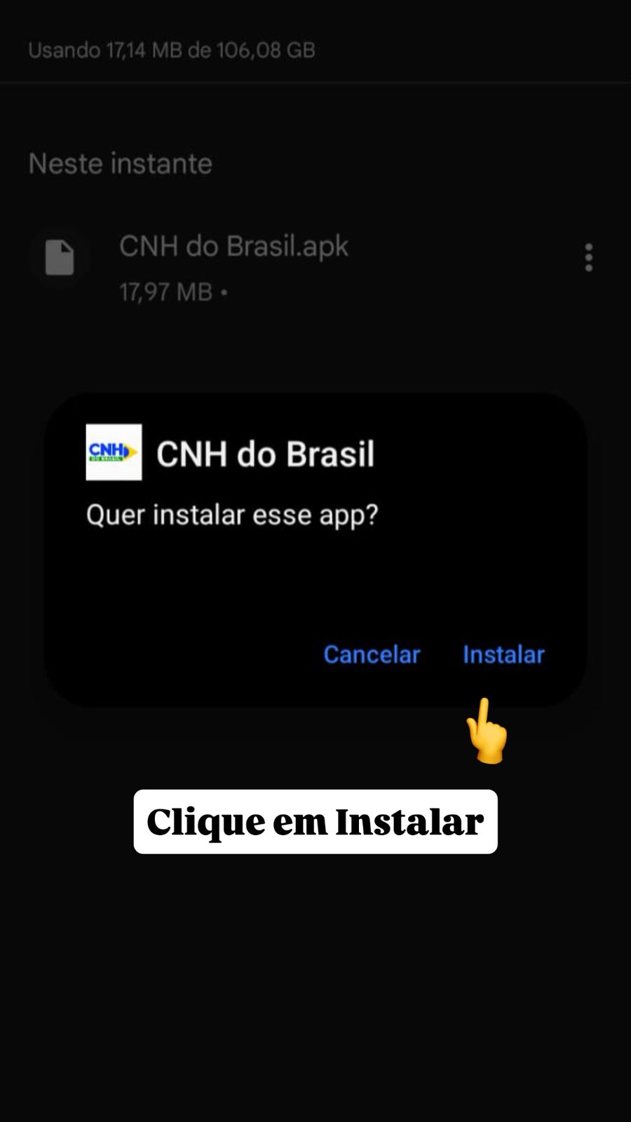 Passo 4: Siga as instruções